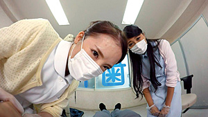 欲求不満歯科助手二人と治療中にこっそりSEX（るりちゃん、レナちゃん） サンプル画像
